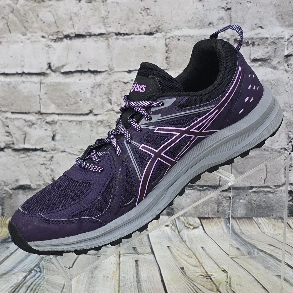 ASICS Frequent Trail Running Shoes Womens 10 Purple 1012A022 Hiking Sneakers - Picture 3 of 9